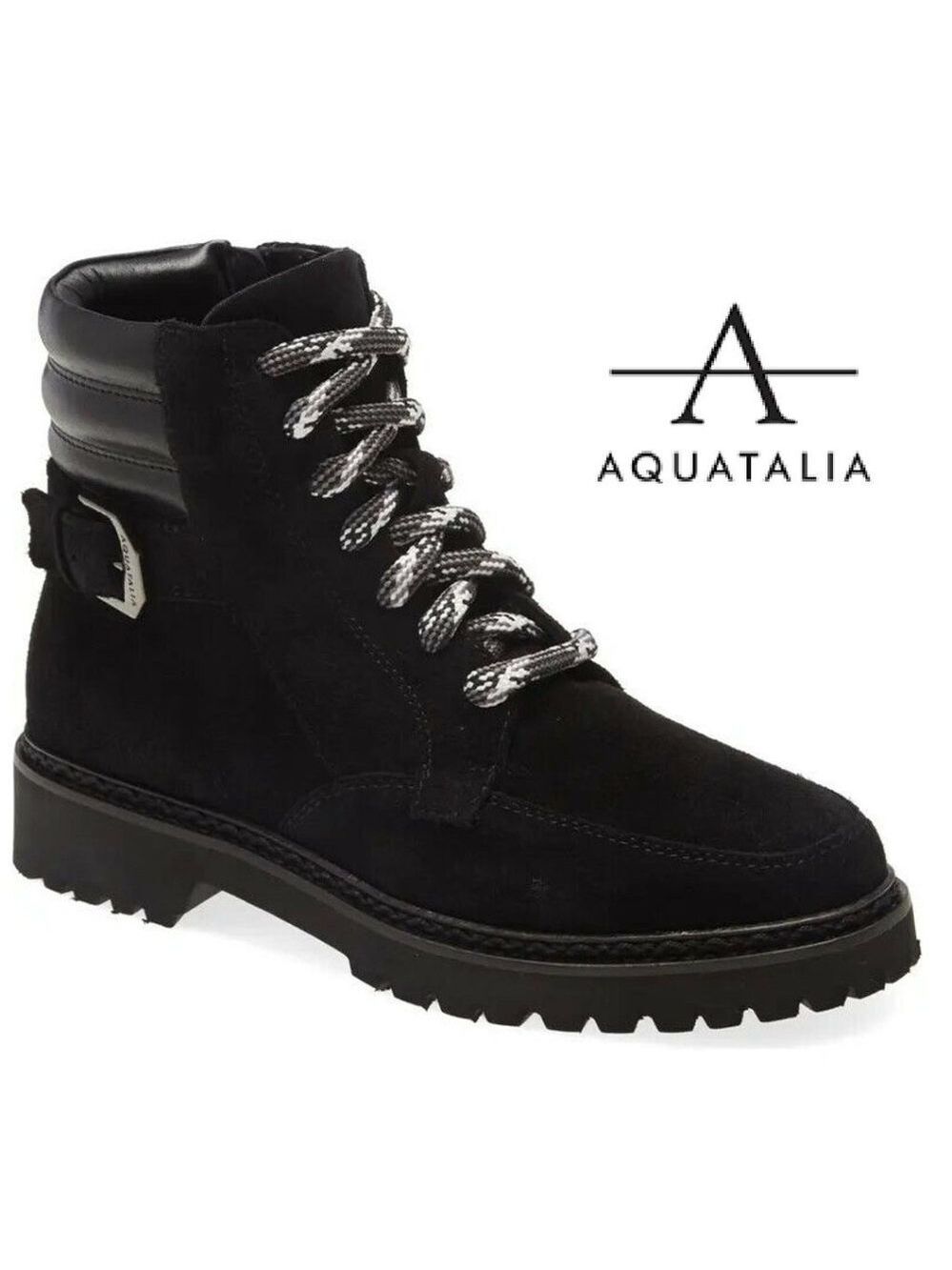 NWOB $295 Aquatalia Mayra Zip Up Laced WATERPROOF Booties!